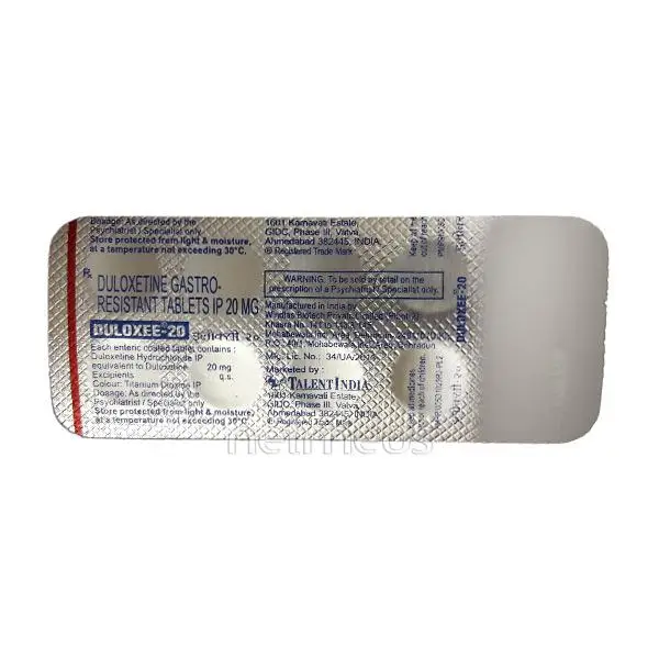 Duloxee 20 Tablet